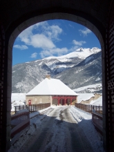 Porte Nord de Mont-Dauphin en hiver