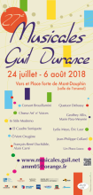 Musicales Guil Durance - concerts 2018