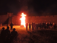 Feu de la St Jean à Mont-Dauphin place forte Vauban