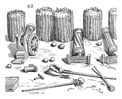 Gabions en osier du XVII siècle