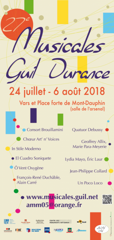 Musicales Guil Durance - concerts 2018