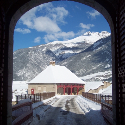 Porte Nord de Mont-Dauphin en hiver