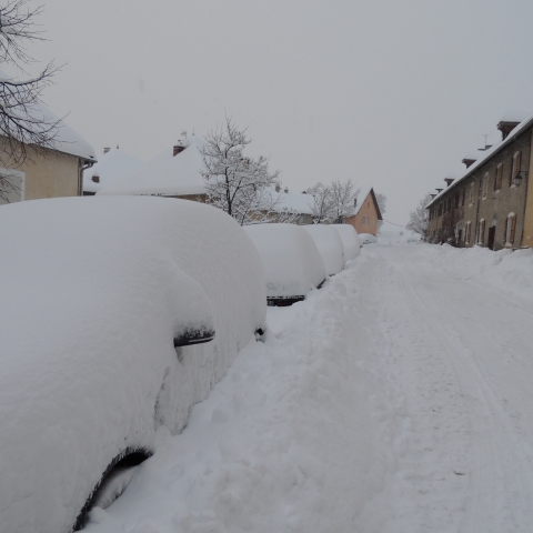 Neige à Mont-Dauphin